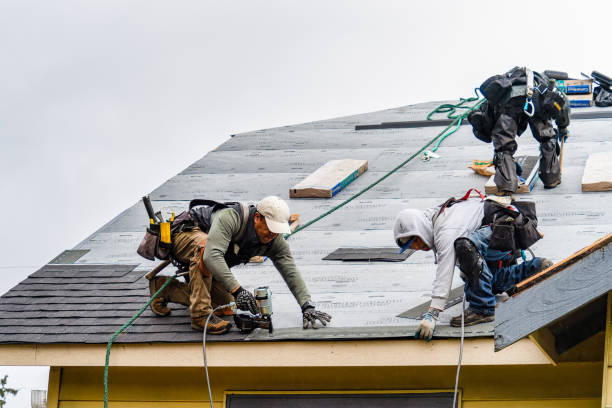 Professional Roofing technician working in Hesston, KS